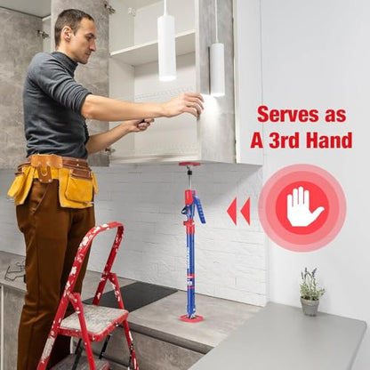 WORKPRO Cabinet Jack Support Pole, 23-5/8" to 45-1/4" Steel Telescopic Quick Support Rod Adjustable 3rd Hand Support System with 154 lbs Capacity for Cabinet Jack, Drywall Jack& Cargo Bars, 4-Pack - size: Medium-23.6"-45.3" 4PC