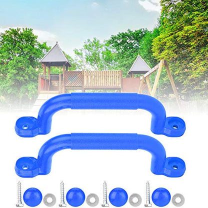 VGEBY1 Climbing Frame Handles, Plastic Kids Children Playground Safety Non-Slip Handle Swing Toy Accessories - color: Blue