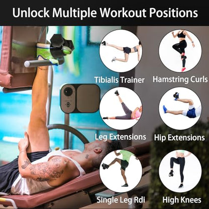 2Pcs Dumbbell Foot Attachment,Foot Weight Strap For Exercise,Adjustable Ankle Straps Leg Lifting Weight Holder For Gym Workouts Strength Training