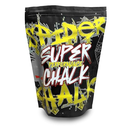 SPIDER CHALK Climbing Chalk Lab-Grade Powder Large 10 oz. Bag. Skin-Friendly, Better Performance - Made in the USA.