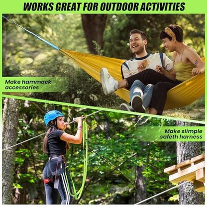 18MM Nylon Climbing Slings Runners 23 kN Strong Webbing Straps for Rock Climbing, Rappelling, Swing, Yoga Hammock etc - color: 1PC Green, size: 48inch/120cm