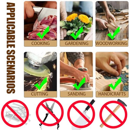 12 PCS Finger Cots Cut Resistant Protector, Finger Covers for Cuts, Gloves Life Extender, Cut Resistant Finger Protectors for Kitchen, Work, Sculpture, Anti-Slip, Reusable - size: 12 Count (Pack of 1)