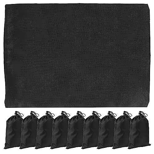YUYTE Black Drawstring Carry Bag, Durable Polyester Pouch for Skipping Rope Storage, with Design, Lightweight and Easy to Carry