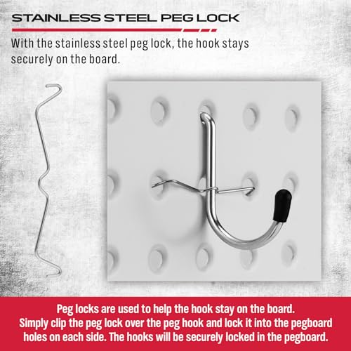 Ultimate 121-Piece Pegboard Hooks Set, Pegboard Accessories with Metal Hooks, Durable Peg Board Organizer Accessories, Pegboard Bins, Peg Board Tool Utility Hooks - style: 121 pcs -- Black