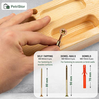 Wooden Portable Hangboard - Hangboard Rock Climbing - Hangboard Doorway Mount - Hand Strengthener Equipment for Training Finger - Hang Board for Climbing