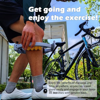 Tennis Elbow Relief & Pain Relief Forearm Roller with Three Replaceable Massage Rollers for Tissue and arm Massager(Comes with 3 Massage Rollers)