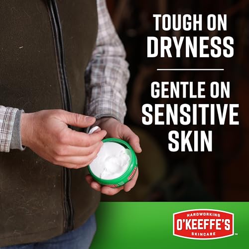 O'Keeffe's Working Hands Hand Cream for Extreme Dryness - 6.8 oz Value Size Jar (1 Pack) - Repairing Skincare for Cracked, Dry Hands - size: 6.8 Ounce Jar, style: 1 Pack