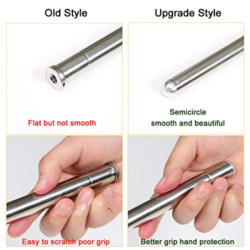 Light Weight Super Endurance Belly Dance Wings Telescopic Stick, Stainless Steel Telescopic Rod Cat Noir Stick