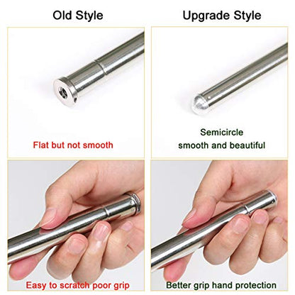 Light Weight Super Endurance Belly Dance Wings Telescopic Stick, Stainless Steel Telescopic Rod Cat Noir Stick