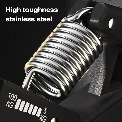 Grip Strengthener Efficient Grip Strength Exerciser | Adjustable Anti-Slip Portable Ergonomic Training Exerciser for Fitness Muscle Building Climbing Travel Gym Strengthening - color: Black