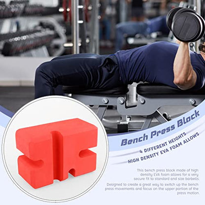 Bench Press Block Gym Board, 4 Adjustable Heights for Weightlifting Bodybuilding Training, L