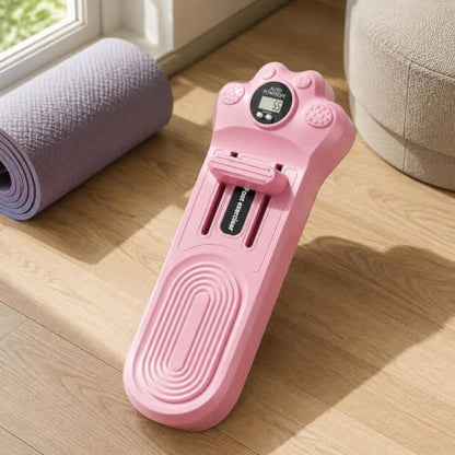 Handheld Foot Exerciser Sliding Crossbar Toe Training Device Molded Digital Foot - color: Lavender Purple