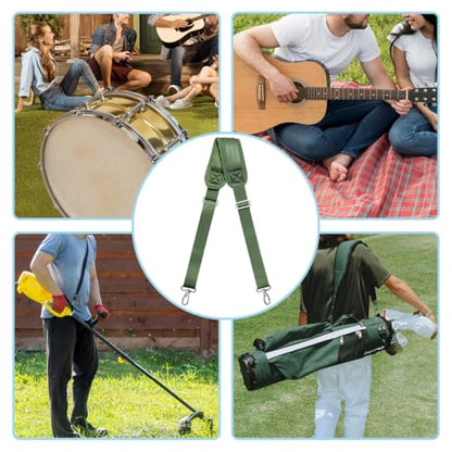Shoulder Strap for Bag Universal Replacement 58"/67" Fixed Padded Adjustable Buckle Heavy Duty Shoulder Strap - color: Green, size: 58"