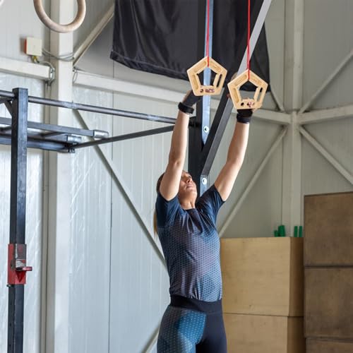 Rock Climbing Training Board, Portable Fingerboards with Ropes, Professional Climbing Boards for Pull-up Grip Arm Training Indoor and Outdoor