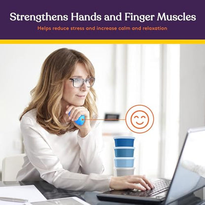Special Supplies Therapy Putty for Kids and Adults - Resistive Hand Exercise Stress Relief Therapy Putty Kit, Set of 4 Strengths, Three Ounces of Each Putty - color: Ocean Colors