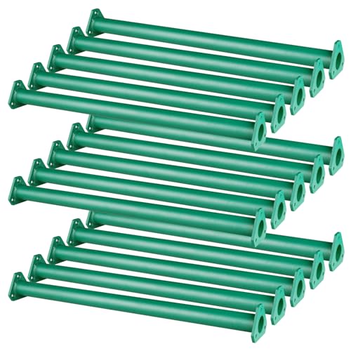 15 Set Metal Monkey Bars Ladder Rungs Set for Backyards Playground and Children Indoor and Outdoor Climbing Kit (21.5 Inch, Green) - color: Green, size: 21.5 Inch