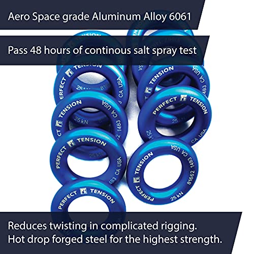 Fusion Climb Aluminum O-Ring Small 2" - style: 2" Blue