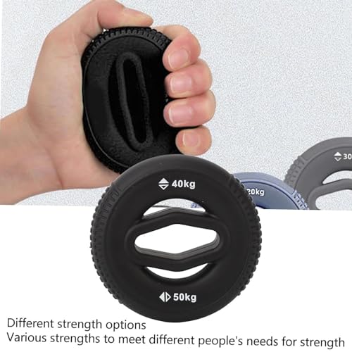 Silicone Grip Trainer Ring Adjustable Resistance Durable Hand Grip Strengthener Ring for Rock Climbing Forearm Muscle Training