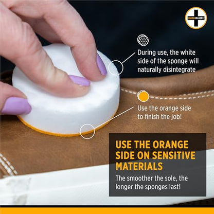 SneakERASERS Instant Shoe Cleaner Pre-Moistened Sponge, 5 Pack | Effective for White Sneakers, Tennis Shoes, Portable Shoe Cleaning Kit, Instant Sneaker Cleaner - size: 5 Pack