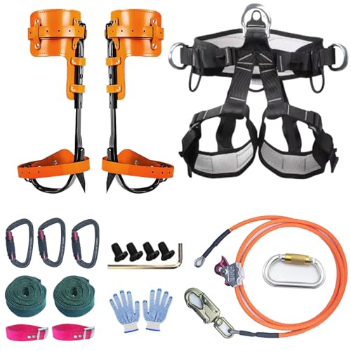 Tree Climbing Gear, Tree Climbing Spikes，Arborist Equipment for Climbers, Hunting, Fruit Picking ，Logging Etc - size: Tree Climbing Gear A
