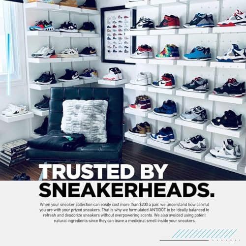Deadstock Scented Shoe Deodorizer for Sneakerheads by ANTIDOT - Advanced Shoe Freshener Spray Collection | New Sneaker Smell Shoe Odor Neutralizing Formula (Fresh Since)