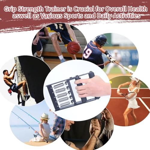Professional Hand Grip Strengthener 165 lbs (75kg),Comfortable and wear-resistant foam handle,Weighted Great Wrist & Forearm Exercise, Arm Strength Builder, for Home Office &Gym &School
