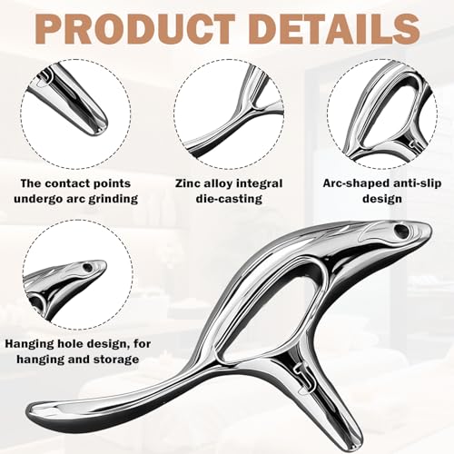Trigger Point Massage Tool,Thumb Saver Massage Tool for Deep Tissue Massage & Acupressure Body Gua Sha Tool, Muscle Scraper Massager, Thumb Saver Tool, Fascia Blaster for Body Pain Relief