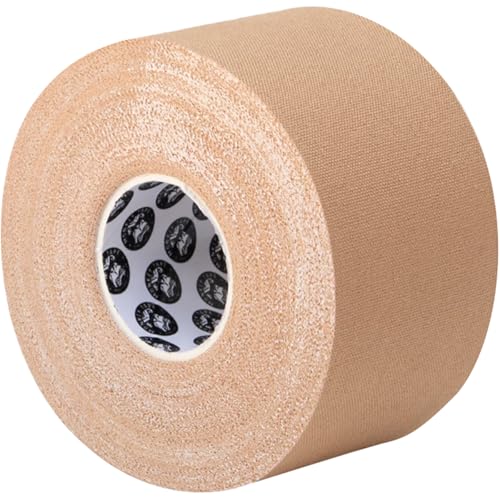 Monkey Tape Single Roll (1.5” x 15yd, Tan) Premium Jiu Jitsu Sports Athletic Trainer Tape - Perfect for Wrist, Ankle, Foot, Knee, and Hand Taping - color: Tan, size: 1.5 Inch (Pack of 1)