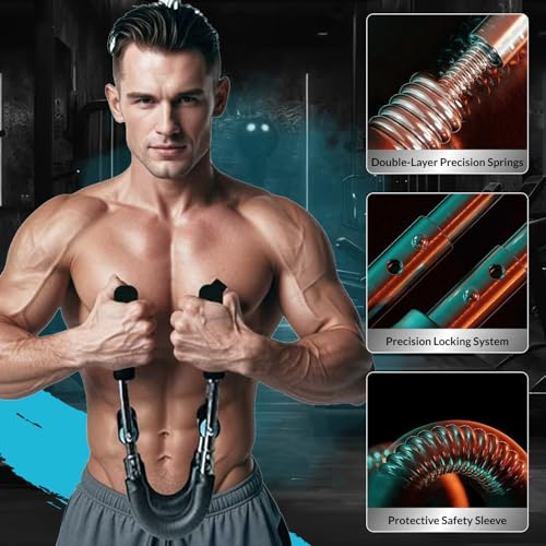mr sculpt gorilla bar chest trainer, 40-100lb Adjustable Chest Workout Equipment, Body Toning kit,Chest Workout, Shoulder Pulley for Physical Therapy
