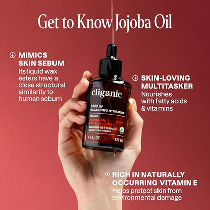 Cliganic Organic Jojoba Oil Bulk, Gallon Size 128oz, 100% Pure - Non-GMO - size: 128 Fl Oz (Pack of 1)