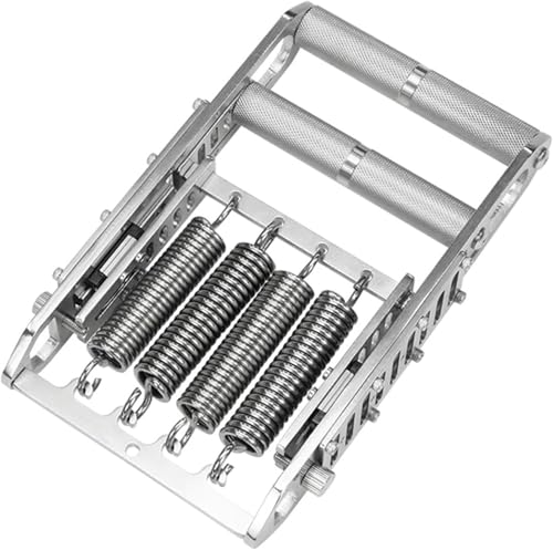 Heavy-Duty 330Lbs Grip Strengthener, 5 Spring Adjustable Hand Gripper Trainer, 304 Stainless Steel No Slip Handle for Climbing