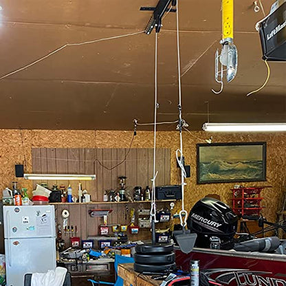 Luwint Ceiling Mount Fitness Pulley System, LAT Pulldown Attachments for DIY Home Gym Garage