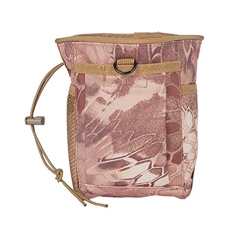 DLP Tactical Multipurpose MOLLE Utility Pouch – 8x6x3 Bag for Tools Mags NVG Chalk or Gear – Nylon Dump Pouch with Side Pockets Hook & Loop Front Pocket and Shock Cord Closure - color: NMD