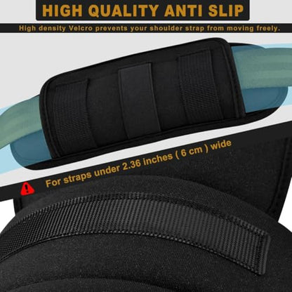 ZINMARK 2-Pack Tactical Shoulder Pad with Ultra-Thick Cushion for Vest Shoulder Straps and Backpacks, Comfort and Breathable - color: Black