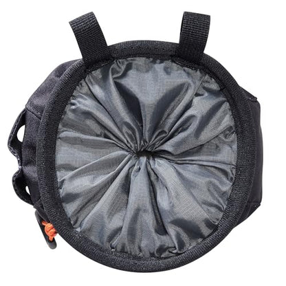 Petzl SAKAPOCHE Ergonomic Chalk Bag with Pocket - color: Black Dazzle