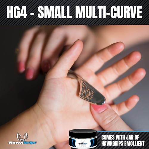 HawkGrips, HG4 Small Multi-Curve Massage Therapy Tool, IASTM with Massage Fragrance-Free Emollient Cream 8oz, Stainless Steel for Soft Tissue, Fingers, Hands, Toes and Feet