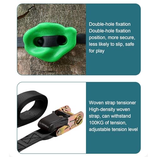 Tree Climbing Holds Ladder Gear Playset Practice Play Gymnastics | Tree Climbing Grips Playground, Backyard, Outside, Gymnastics, Park, Camping, Gardening, Home, Yard, Doorway, Ceiling