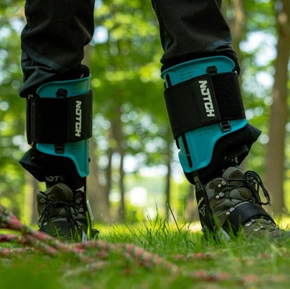 Notch Steel Climbers Ergonomic Gaffs 20+ Cuff Adjustment Points - size: Short (Pole Gaffs)