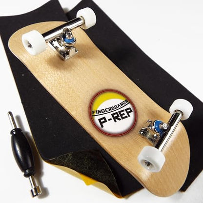 P-REP V2 Pro Performance Complete Wooden Fingerboard kit with Urethane Wheels and Bushings 32mm - Maple - color: Maple
