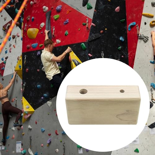 Rock Climbing Holds Climbing Board Rungs Fingerboard Blocks in Wooden Material Suitable for Forearm Fitness Climbing Gyms - size: 15cmx5cmx8cm