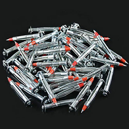 Glarks 60Pcs Heavy Duty 1/8 inch 59MM Zinc Plated Steel Molly Bolt Drive Hollow Drive Wall Anchor Screws Set (1/8SLDx59MM) - size: 1/8SLDx59mm