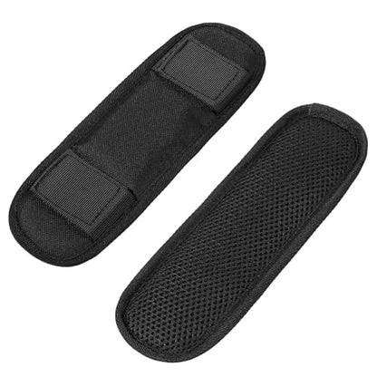 2 Pieces Soft Black Shoulder Strap Pad, Breathable Black Shoulder Pads for Bag Strap Removable Backpack Straps Pads Padded Fastener Cushions Replacement Straps Pad for Guitar Duffle