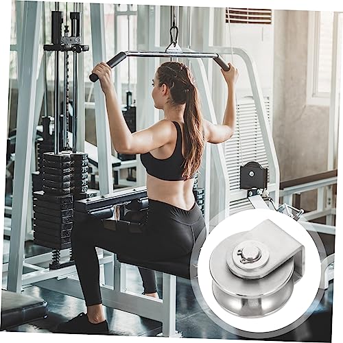 Groove Guide Pulley Durable Stainless Steel Lifting Rope Pulley Roller for Fitness Equipment Climbing and Industrial Use Easy to Install Safe Application Practical Design