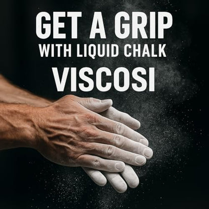 Liquid Chalk (Hard) 50ml, 2-Pack (1oz+1oz) – Premium Grip Aid for Pole Dancing, Gymnastics, Rock Climbing & Weightlifting – Sweat Resistant, Fast Drying, Long Lasting Hand Grip