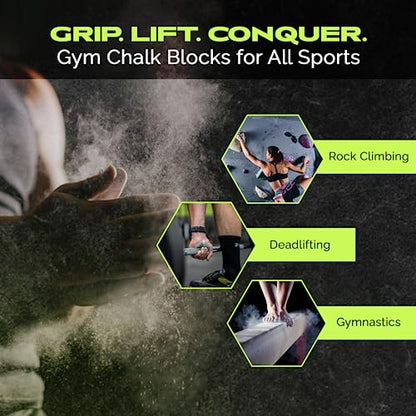 Rage Fitness Premium Gym Chalk, Pure Magnesium Carbonate - 1 LB Block