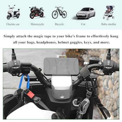 2PCS Hook for Hanging Helmet Goggle Headsets Bags, Heavy Duty Carabiner Clip, Adjustable Strap Hook for Scooter (Blue) - color: Blue