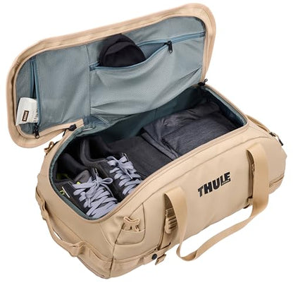 Thule Chasm Duffel bag, Weather-resistant materials, Easy packing, Converts to backpack, Internal pockets, Travel-ready - color: Gentle beige, size: 40L