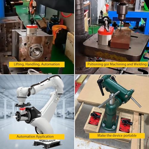 Magnetpro Multipurpose Switch Magnet 660 LB Pull-Off Force | On/Off Magnet Switchable for Lifting, Welding Positioning, Automation, Metal Separation, Liquid Filtration