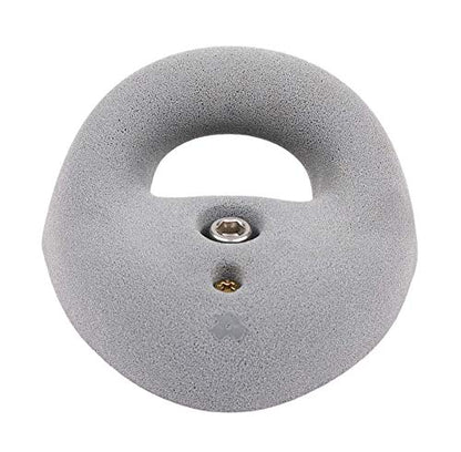Atomik Rock Climbing Holds Large Bolt-On Ring in Gray Used in Gyms for Down-Climbing