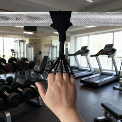 Finger Exerciser 4-Finger Nylon | Forearm Strength Exerciser for Climbing Sports Gym Wrestling Home Workout Boxing Baseball Tennis Swimming Sports Gym Workout